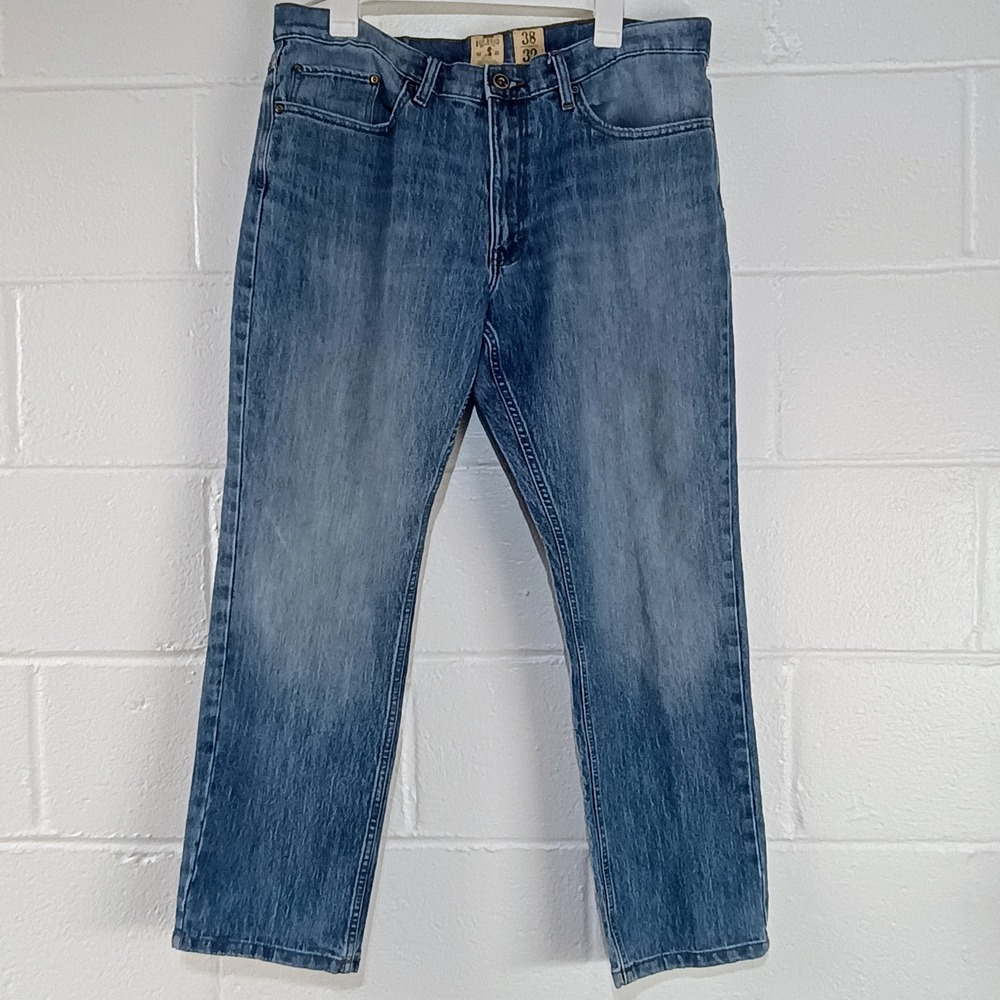 RedHead Jeans Men Fits 36x28.5 Blue Denim Stretch Mid Rise Straight Leg Workwear